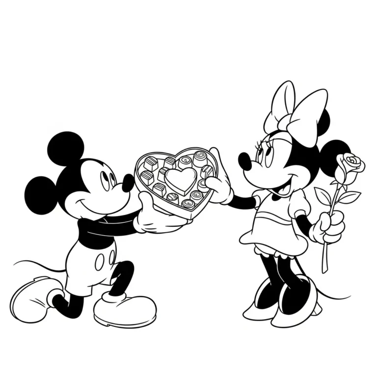 Coloriage Saint Valentin