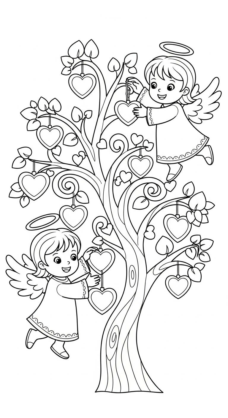 imprimer coloriage Saint Valentin updated pour enfant 1