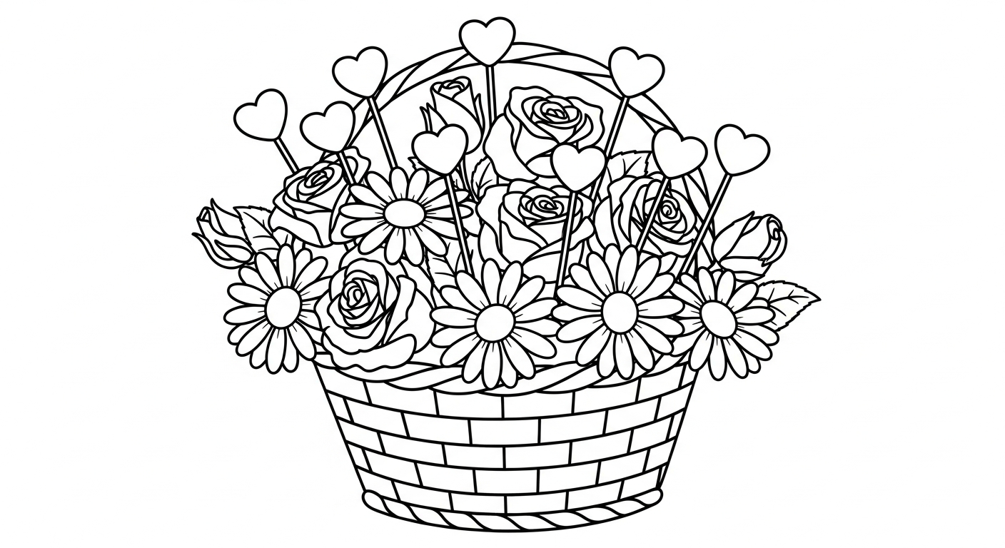 coloriage Saint Valentin updated pour enfant de 3 ans