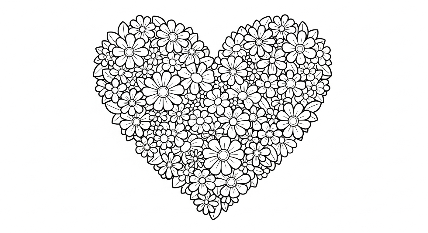 imprimer coloriage Saint Valentin updated gratuit