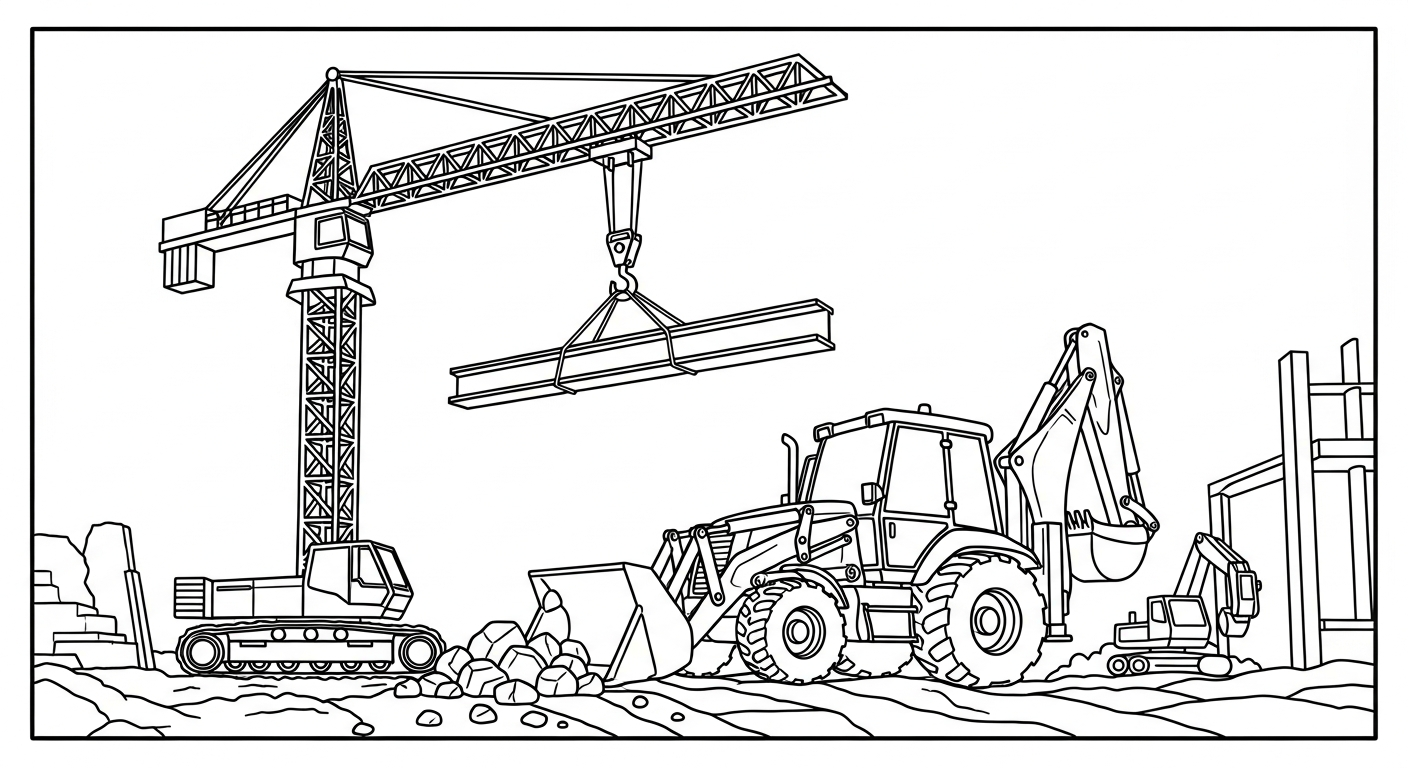 télécharger coloriage Tractopelle updated gratuit