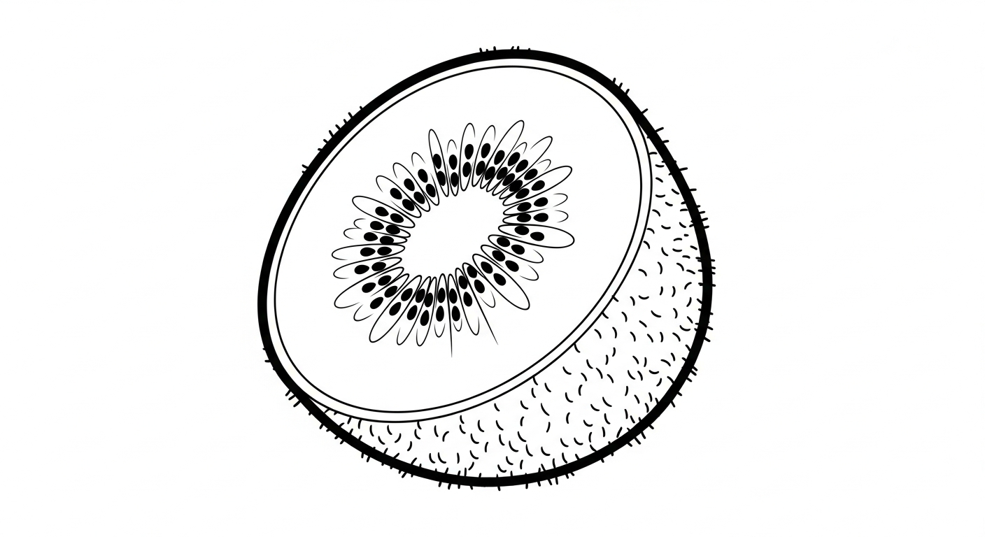 coloriage kiwi a colorier en ligne