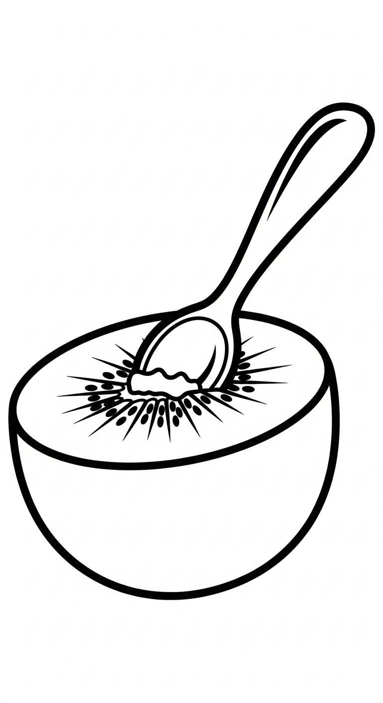 coloriage kiwi pour primaire