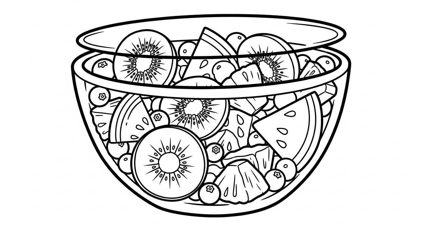 coloriage kiwi à imprimer pour enfant de 7 ans