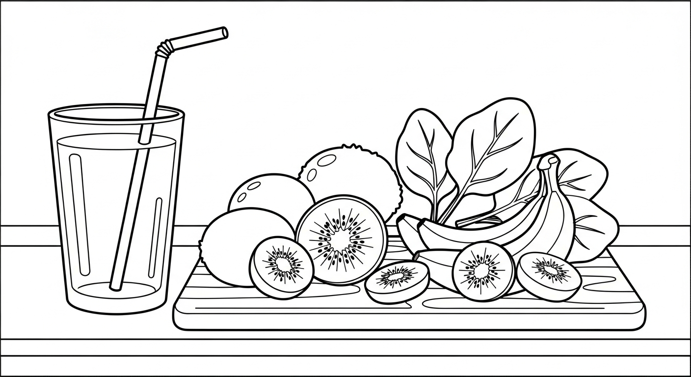 coloriage kiwi a imprimer gratuitement