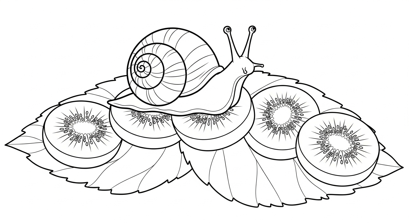 coloriage kiwi pour enfants a imprimer 1