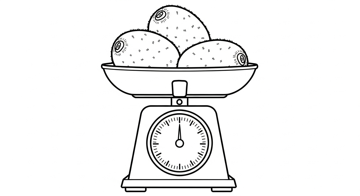 coloriage kiwi pour enfants