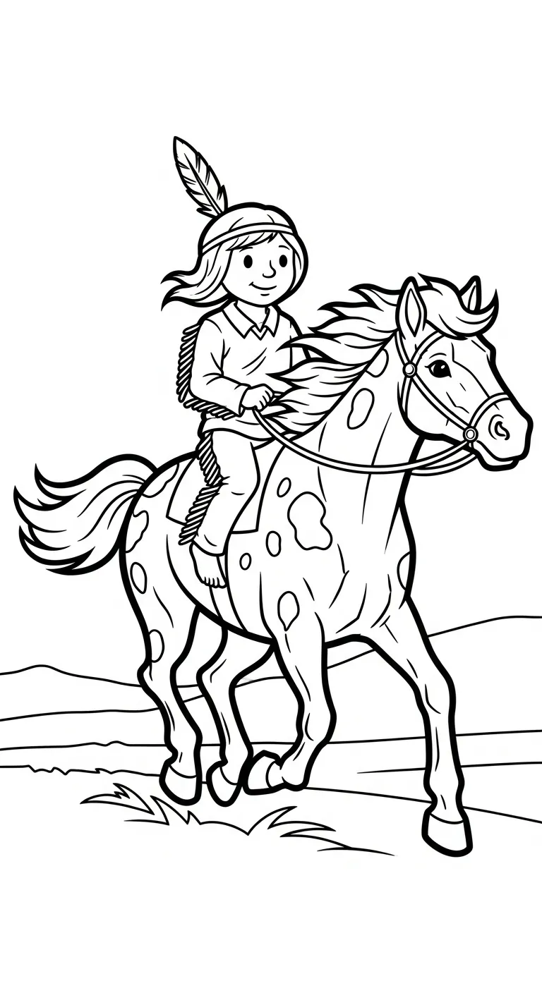 coloriage Amérindiens a dessiner et imprimer