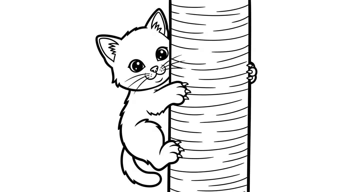 coloriage Chaton à imprimer a4