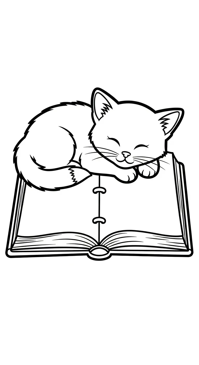 coloriage Chaton à imprimer pour enfant de 12 ans