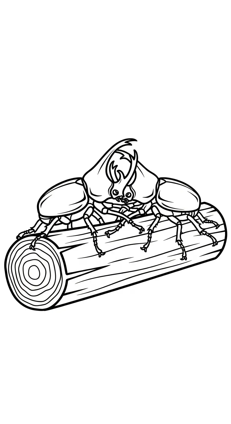 coloriage Coleoptera à imprimer pour enfant de 8 ans