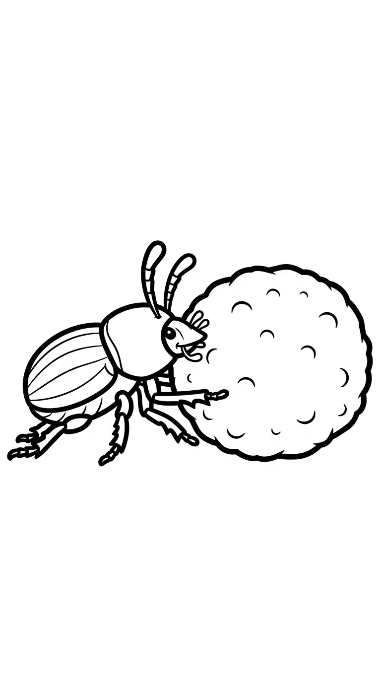 coloriage Coleoptera à imprimer pour enfant de 3 ans