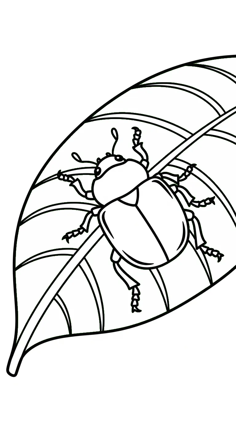 coloriage Coleoptera à imprimer pour enfant de 3 ans 1