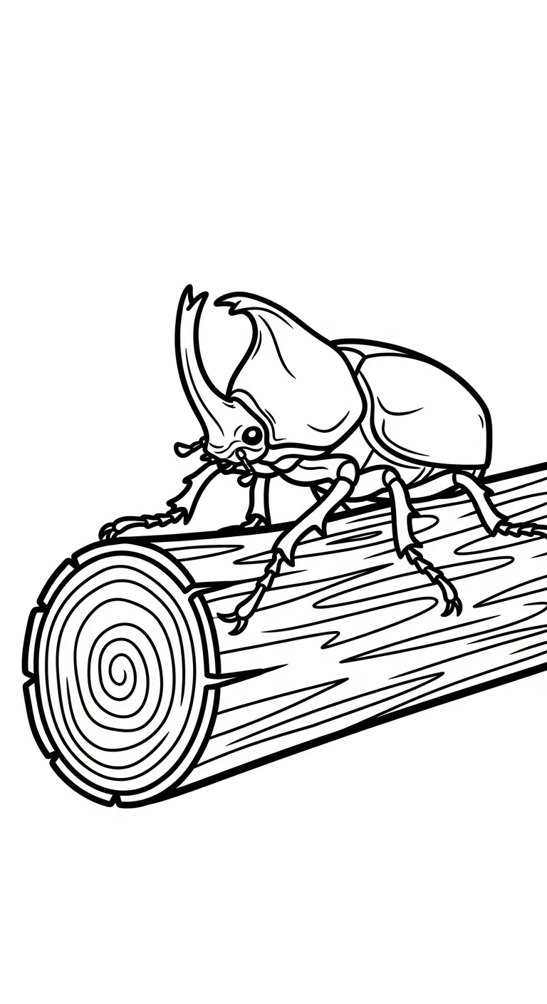 coloriage Coleoptera pour enfant à imprimer