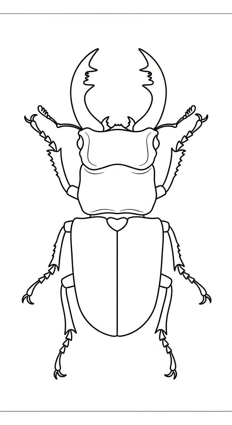 image de coloriage Coleoptera pour enfant