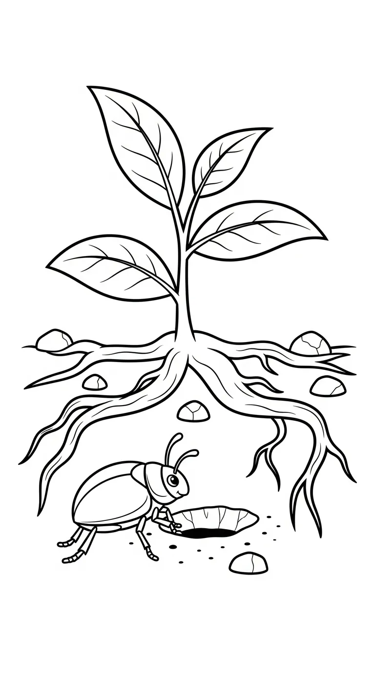 coloriage Coleoptera pour bebe a imprimer