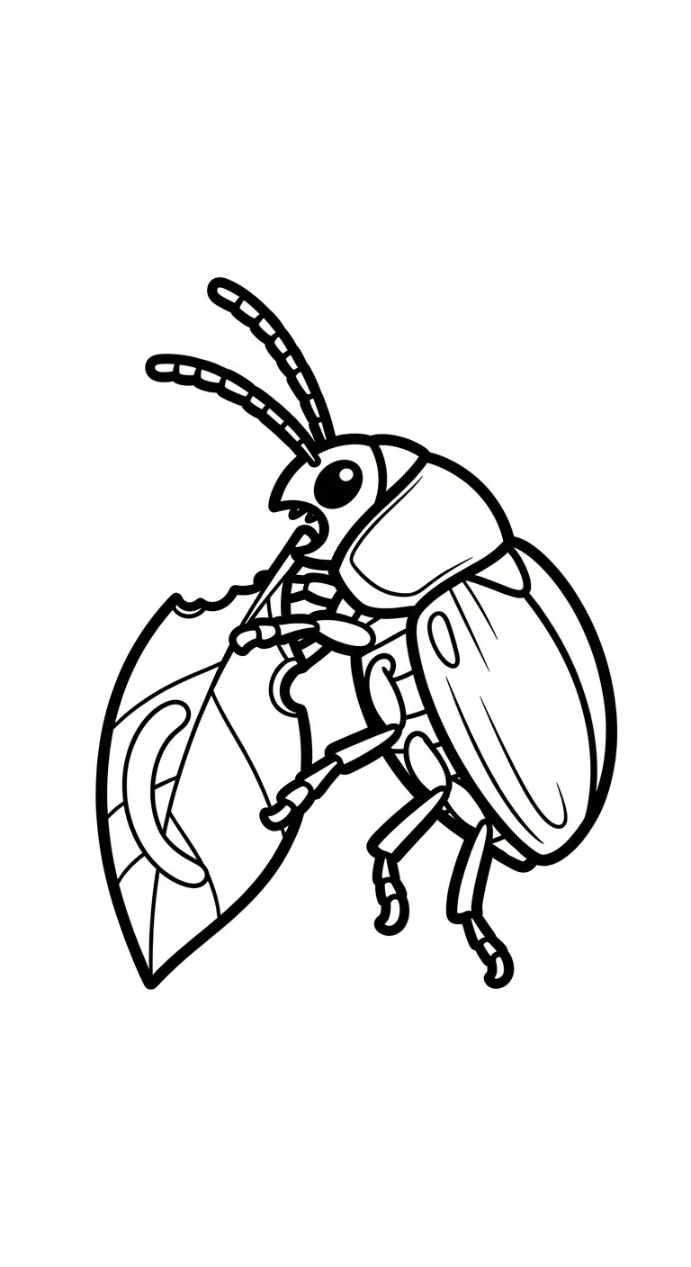 coloriage Coleoptera pour enfant de 3 ans