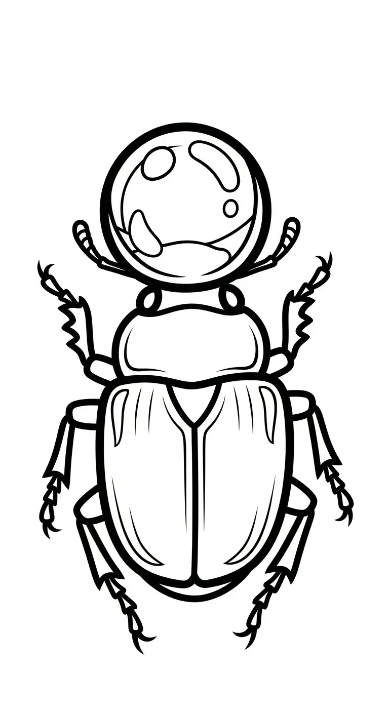 coloriage Coleoptera pour enfant de 4 ans