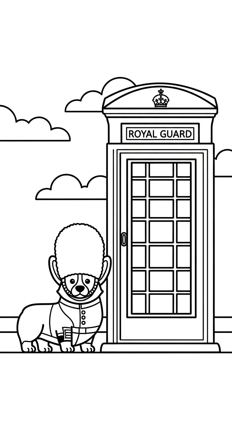 coloriage Corgi en ligne