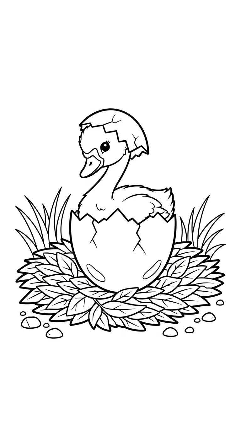 coloriage Cygne et apprentissage