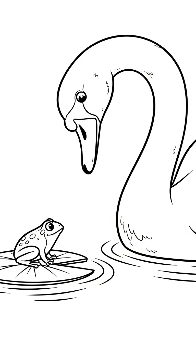 coloriage Cygne à imprimer gratuitement