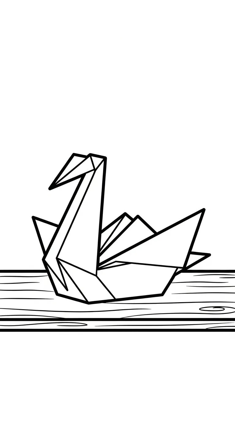 coloriage Cygne a telecharger