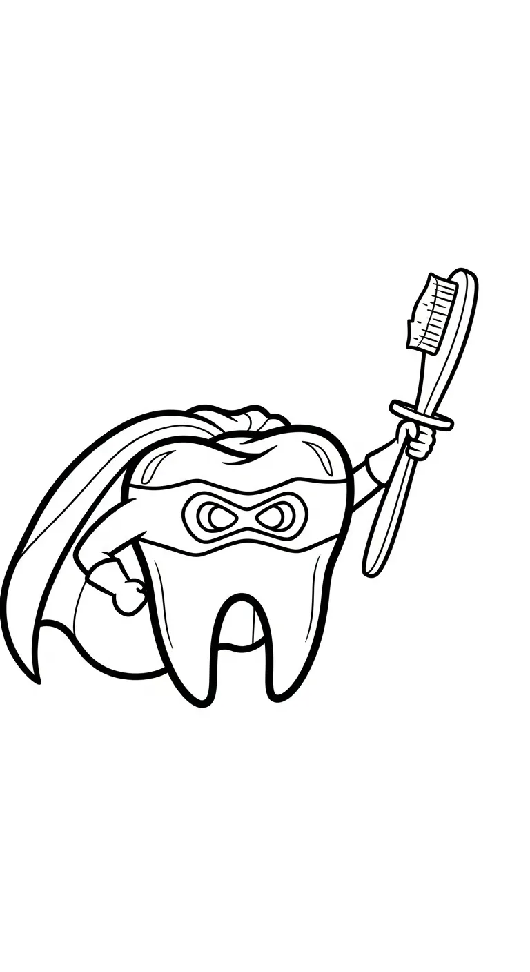 coloriage Dentiste pour enfant à imprimer 1