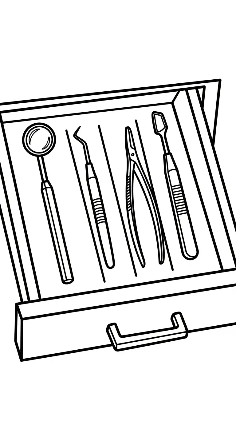coloriage Dentiste à imprimer pdf gratuit