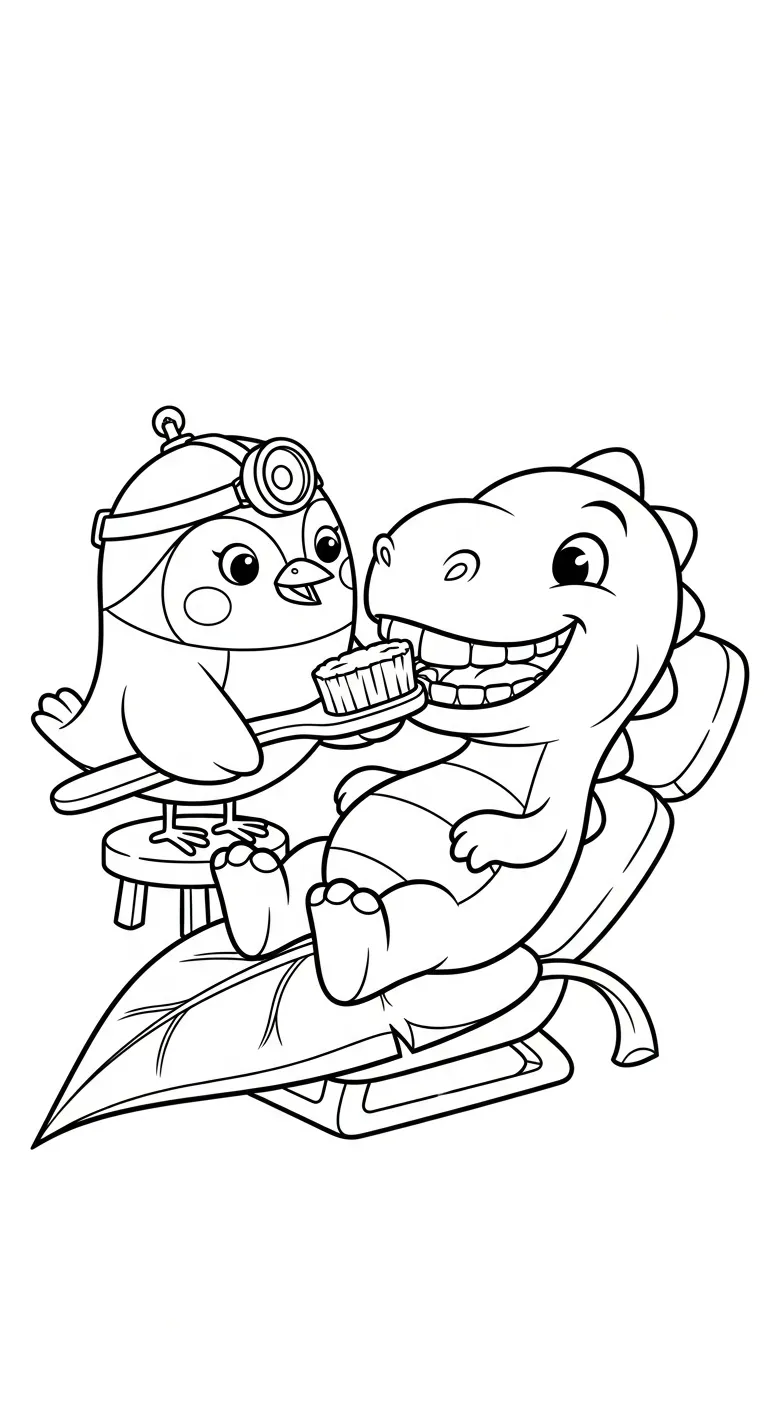 coloriage Dentiste a colorier en ligne gratuitement 1