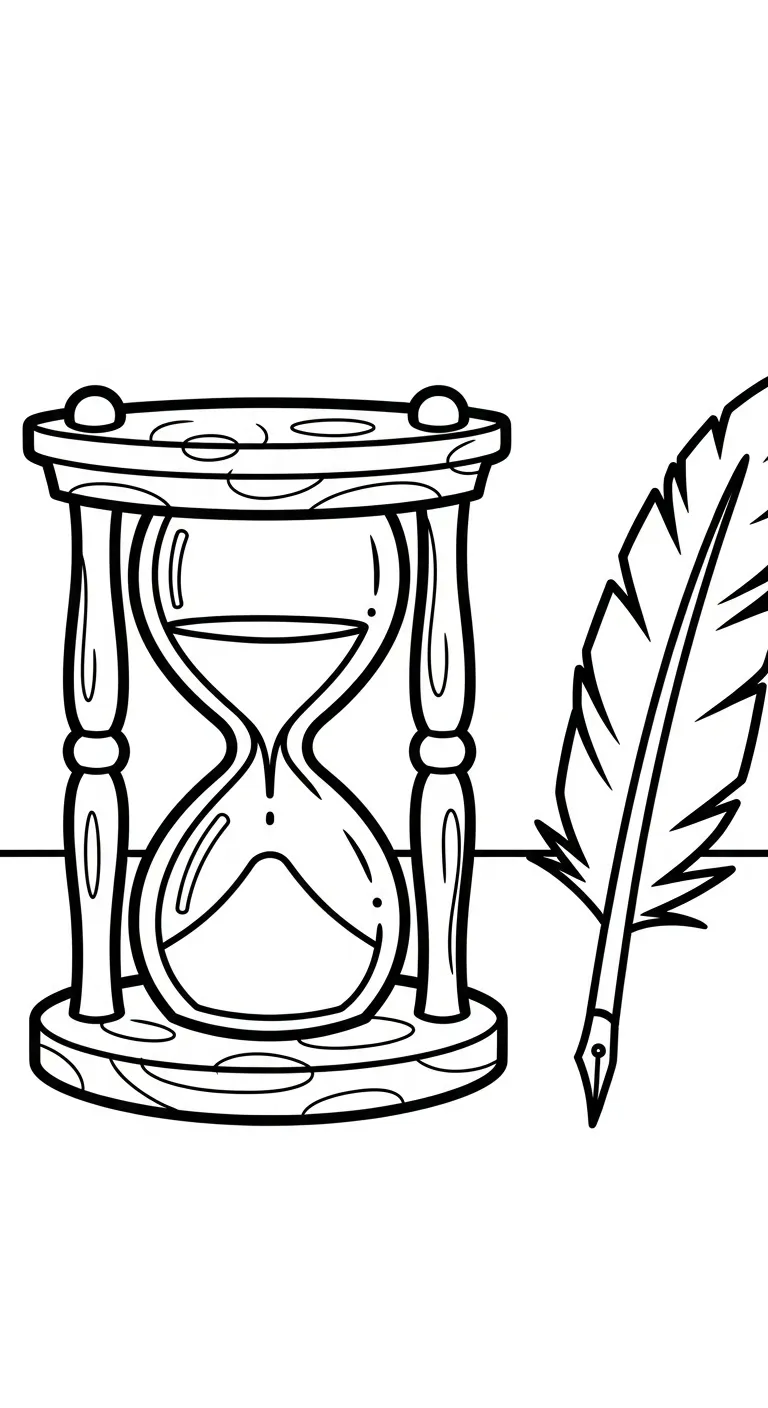 coloriage Horloge et dessin a imprimer