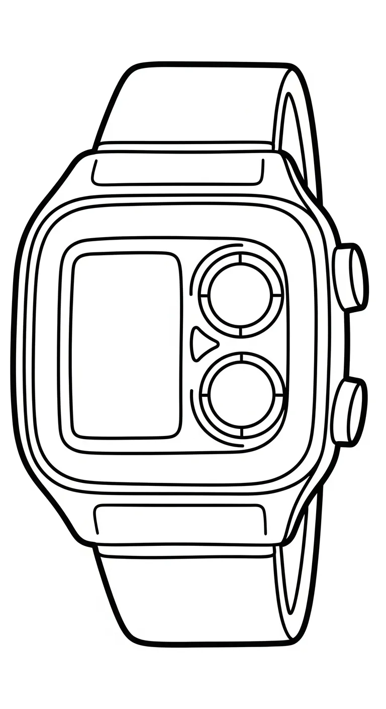 coloriage Horloge pour enfant a imprimer gratuit