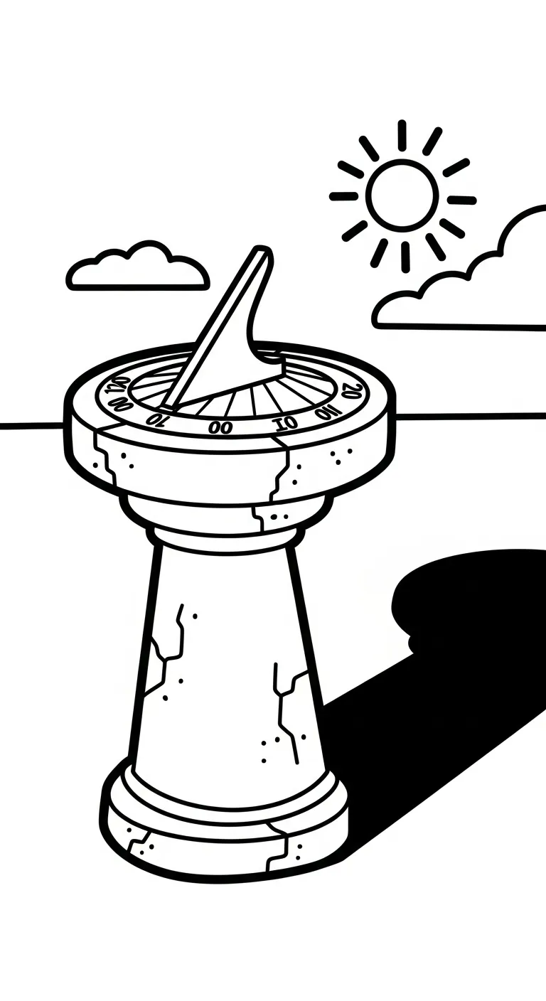 coloriage Horloge à imprimer gratuitement pdf