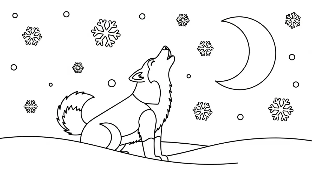 coloriage Husky à imprimer gratuitement pdf