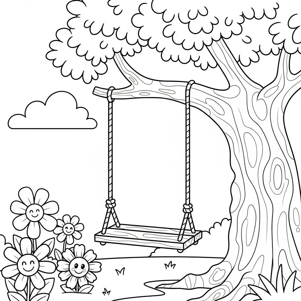 coloriage Jardin a dessiner en ligne 1