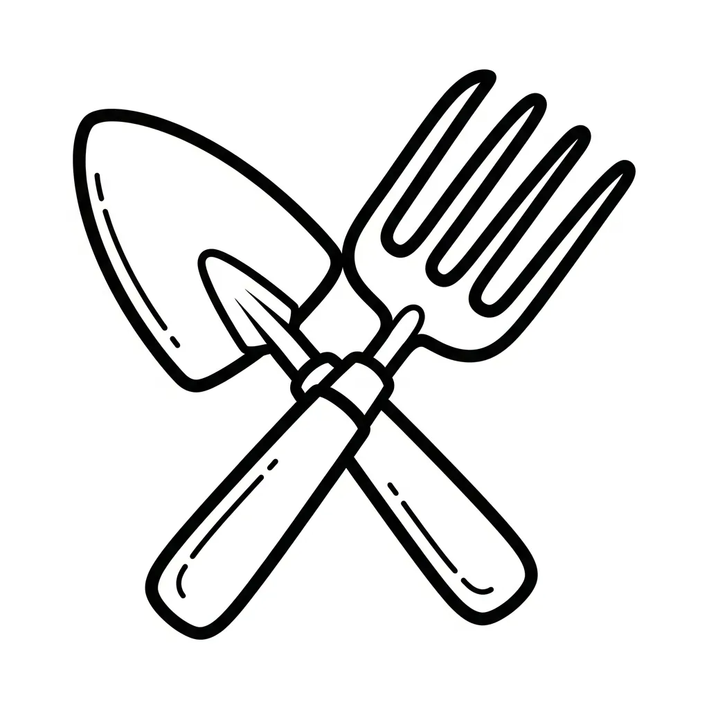 coloriage Jardin et decoupage a imprimer gratuit