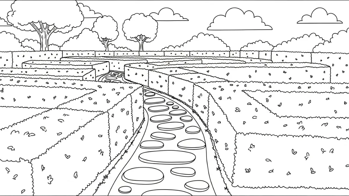 télécharger coloriage Jardin gratuit