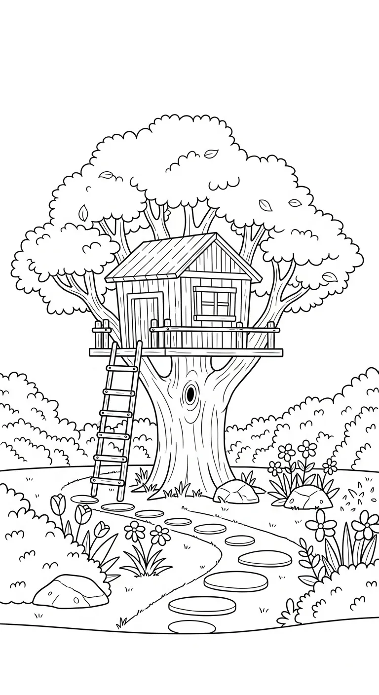 coloriage Jardin à imprimer a4