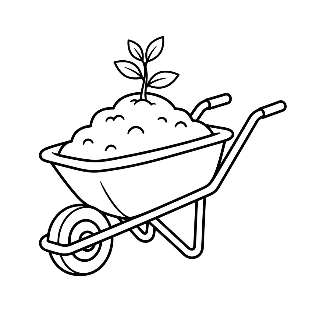 imprimer coloriage Jardin pour enfant