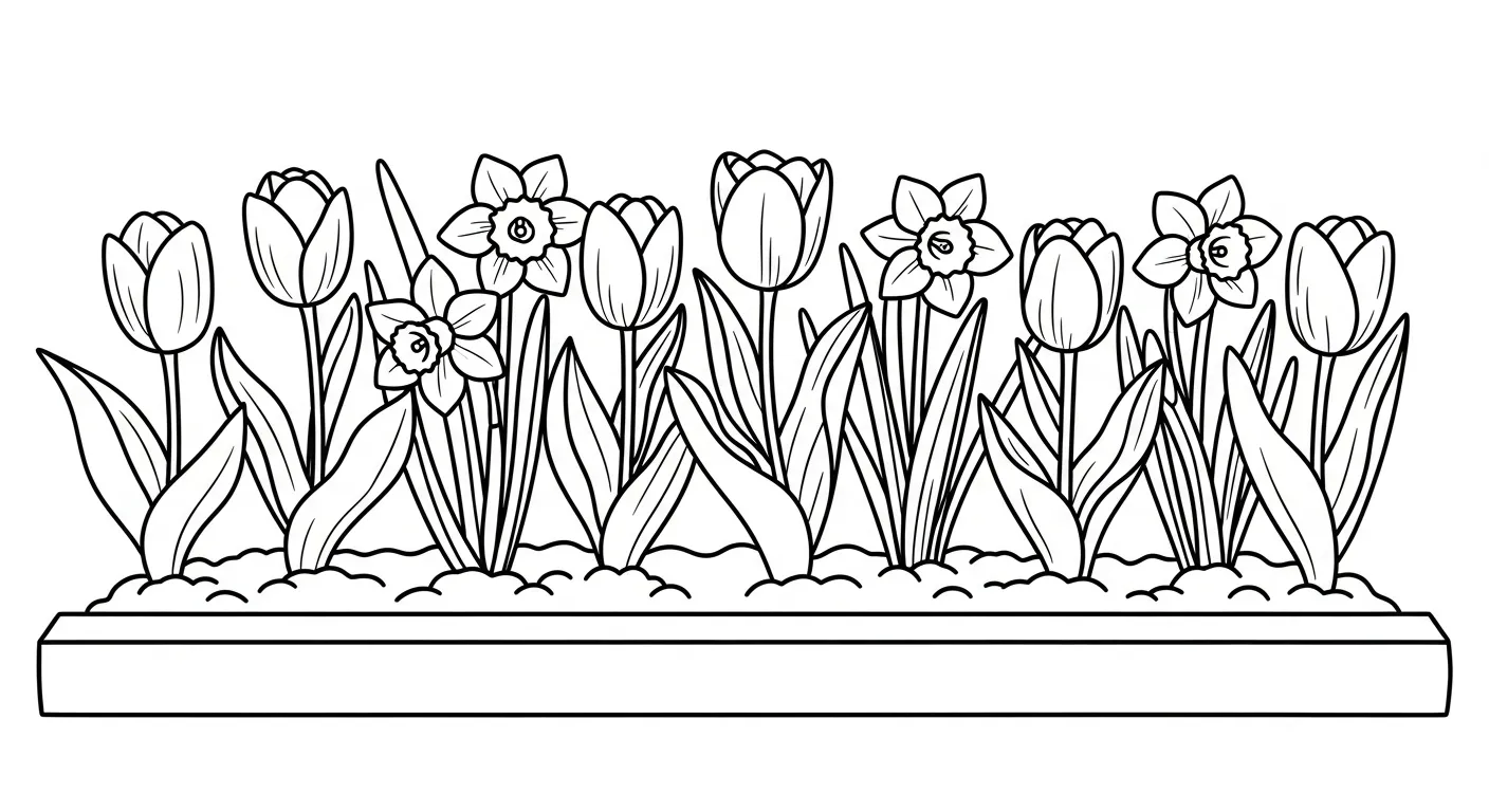 coloriage Jardin pour bebe a imprimer 1