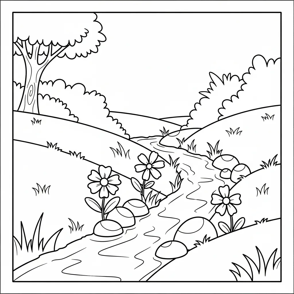 coloriage Jardin a dessiner et imprimer 1