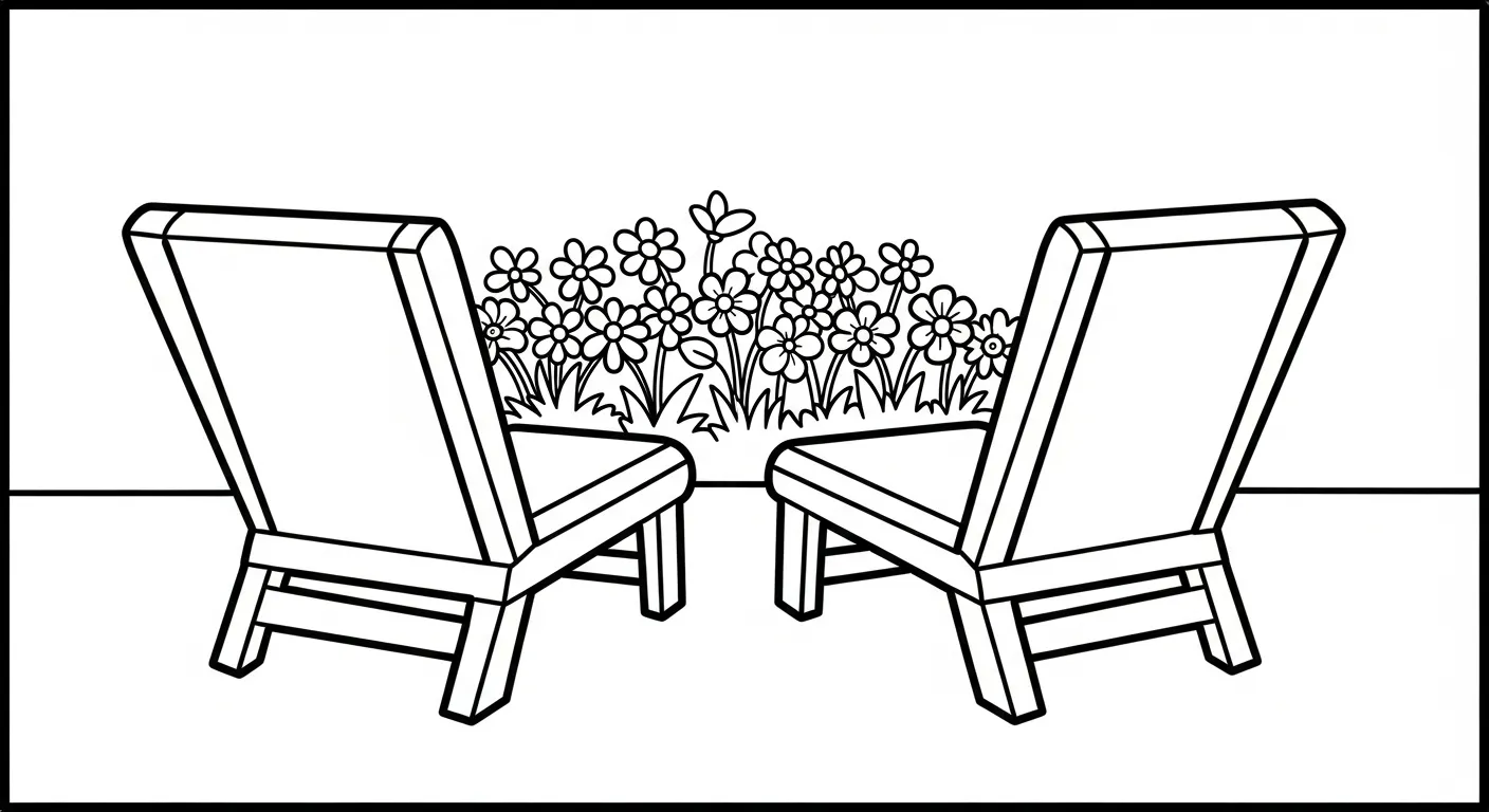 coloriage Jardin à imprimer pour enfant de 7 ans 1