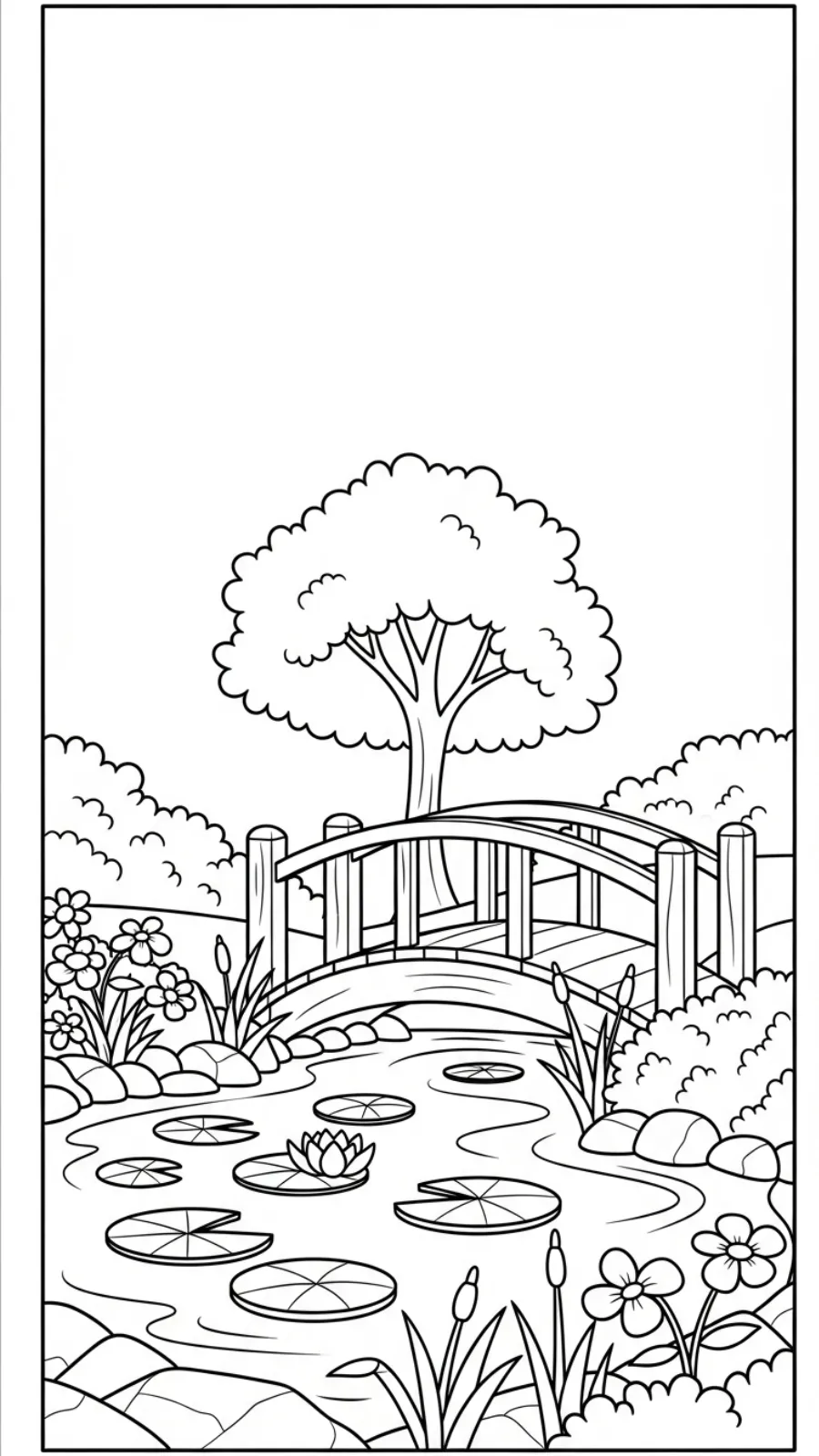 coloriage Jardin pour enfant de 5 ans