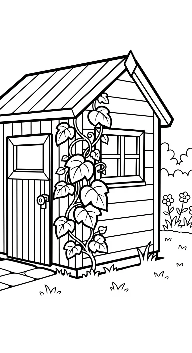 coloriage Jardin pour enfants à télécharger