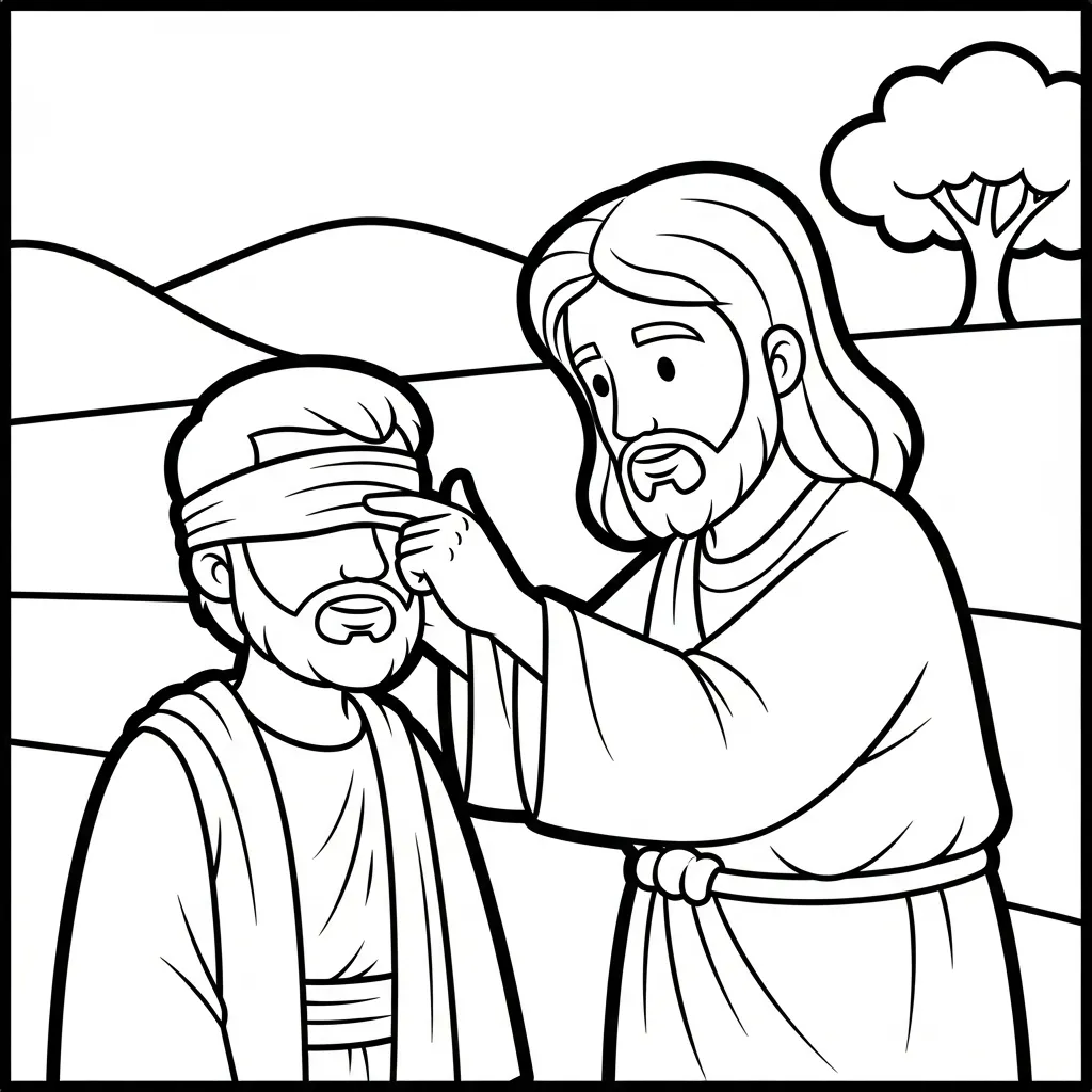 coloriage Jésus Christ à imprimer pour enfants
