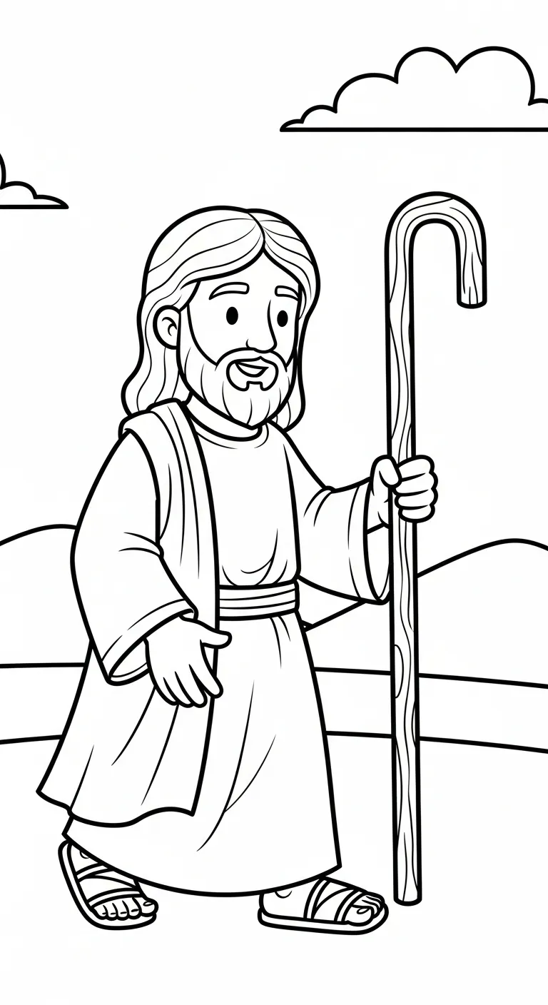 coloriage Jésus Christ pour enfants a imprimer gratuit