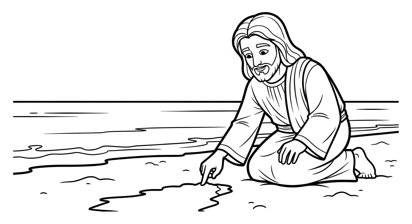 coloriage Jésus Christ pour primaire 1