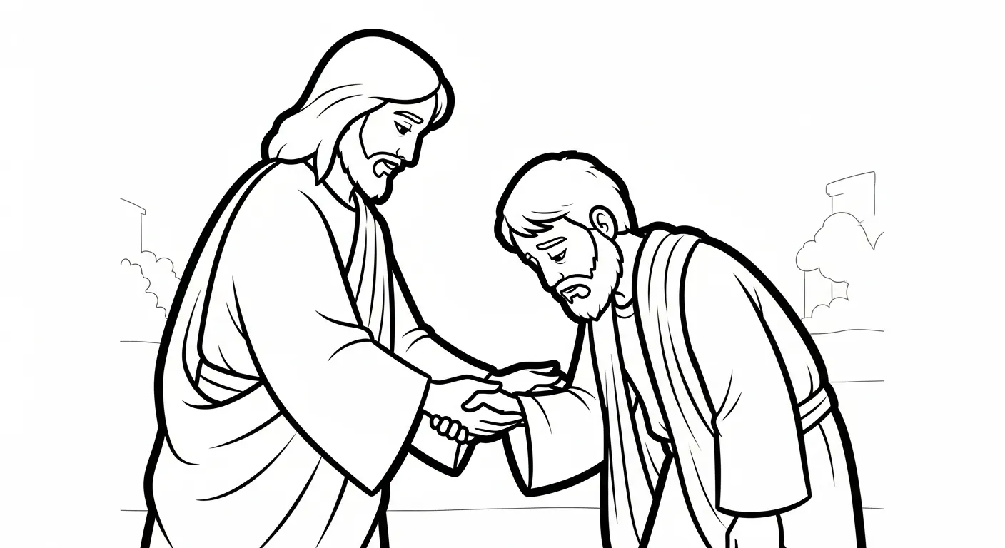 coloriage Jésus Christ et decoupage