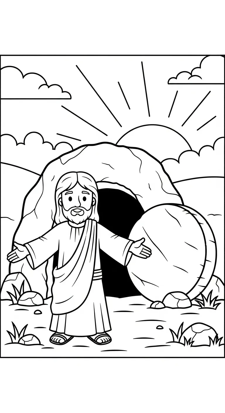 image pour coloriage Jésus Christ enfant