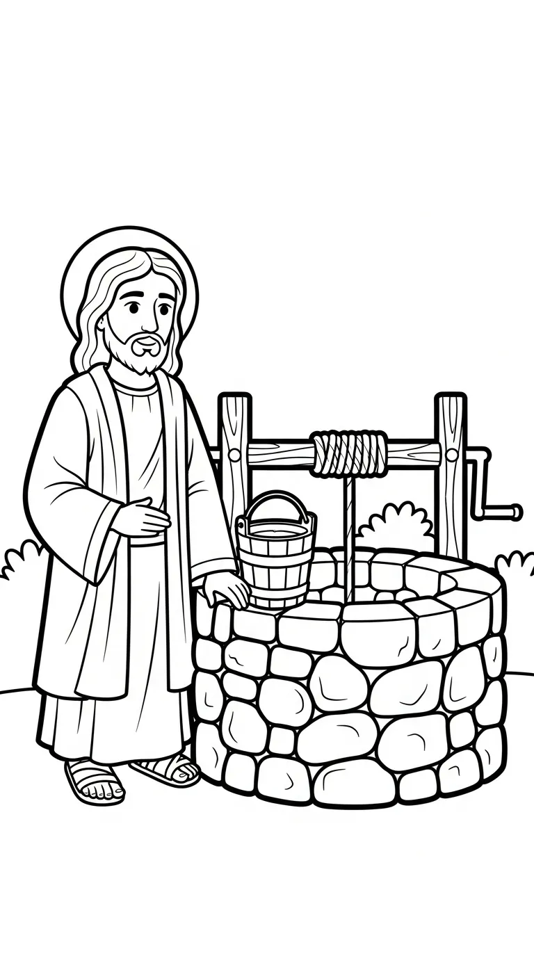 imprimer coloriage Jésus Christ gratuit 1