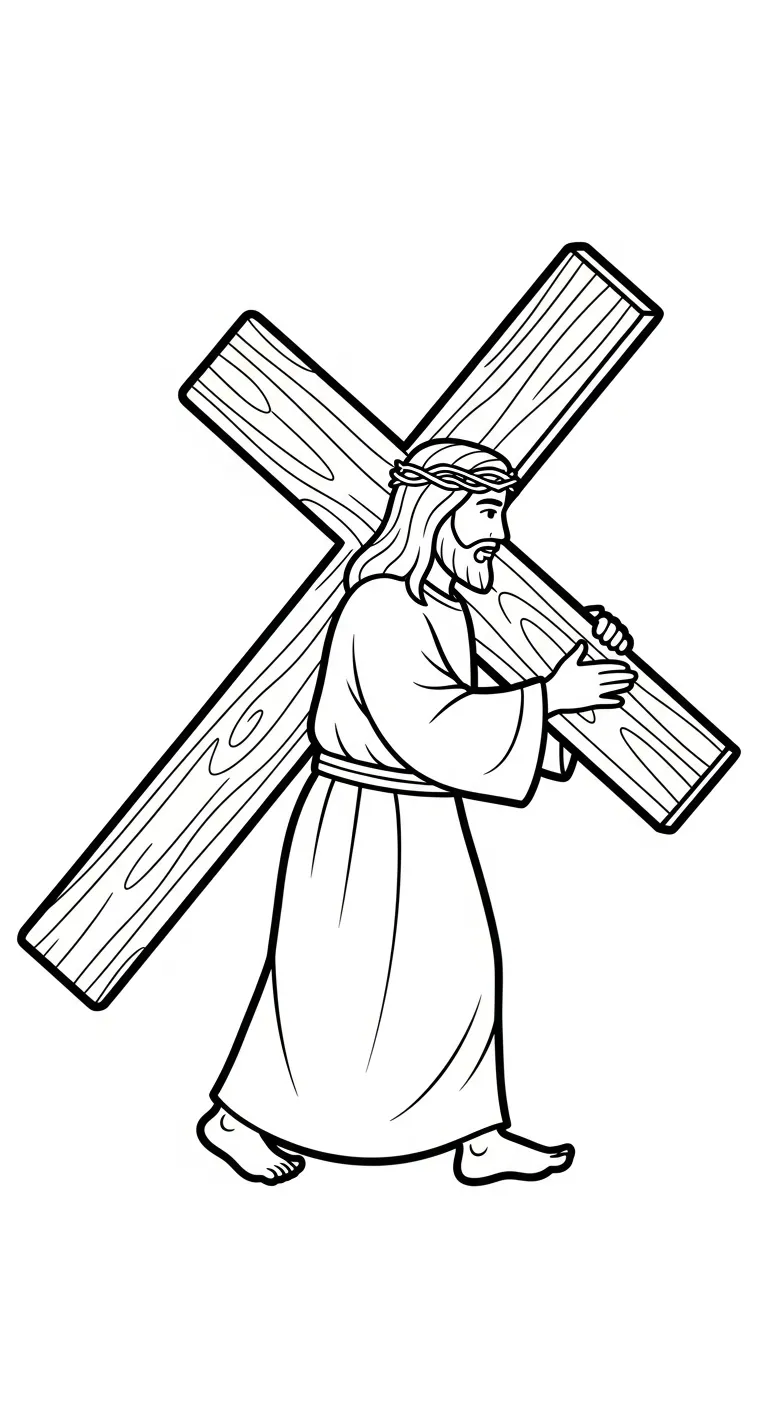 coloriage Jésus Christ à imprimer gratuitement